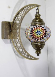 Mozaik Aplik Lamba Hilal Dekoratif Duvar Otantik Aplik Yarım Ay